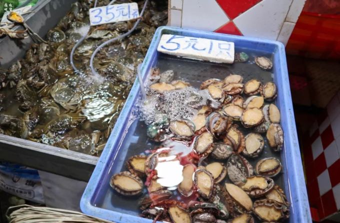 5蚊一只鲍鱼!在沙园,50元不到我买了一桌海鲜!