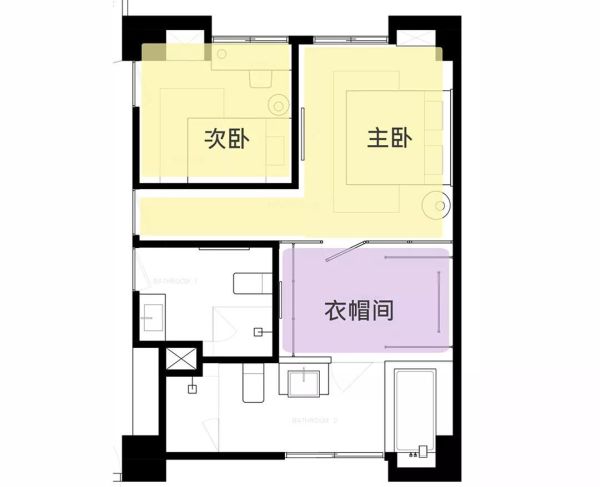 86平两室两卫两阳台,他们推倒一室,换来衣帽间与大浴缸,生活极度舒适