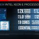 需搭配C240芯片组：intel 推出 Xeon E-2200 系列处理器