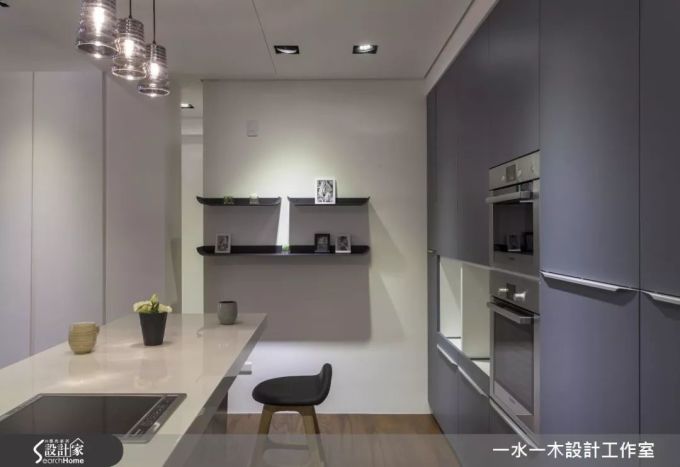 厨房与客厅餐厅相邻的大开间,让小户型瞬间放大30%
