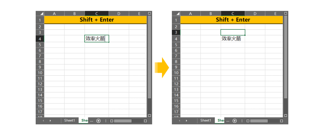 回车键Enter在Excel中的用法技巧