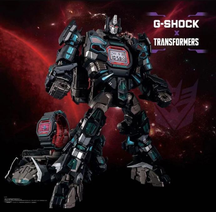 塞伯坦之家：G-Shock推出暗黑擎天柱配色