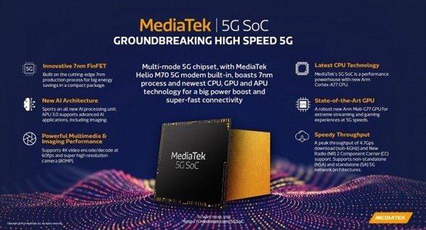 最强ARM公版架构SoC即将出世：联发科发布5G SoC计划 配置A77+G77双大核