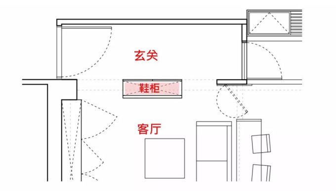 3平米玄关的10种布局,摆对鞋柜、屏风、换鞋凳,你家立即省下2平米!