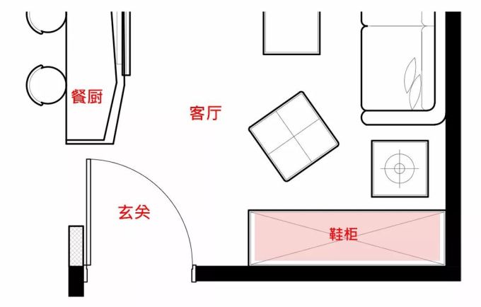 3平米玄关的10种布局,摆对鞋柜、屏风、换鞋凳,你家立即省下2平米!