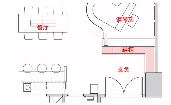 3平米玄关的10种布局,摆对鞋柜、屏风、换鞋凳,你家立即省下2平米!