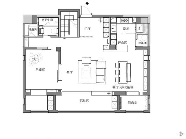 住了会上瘾的家!240㎡跃层有小木屋、冥想室不稀奇,刚刚好的简约装修更有意思
