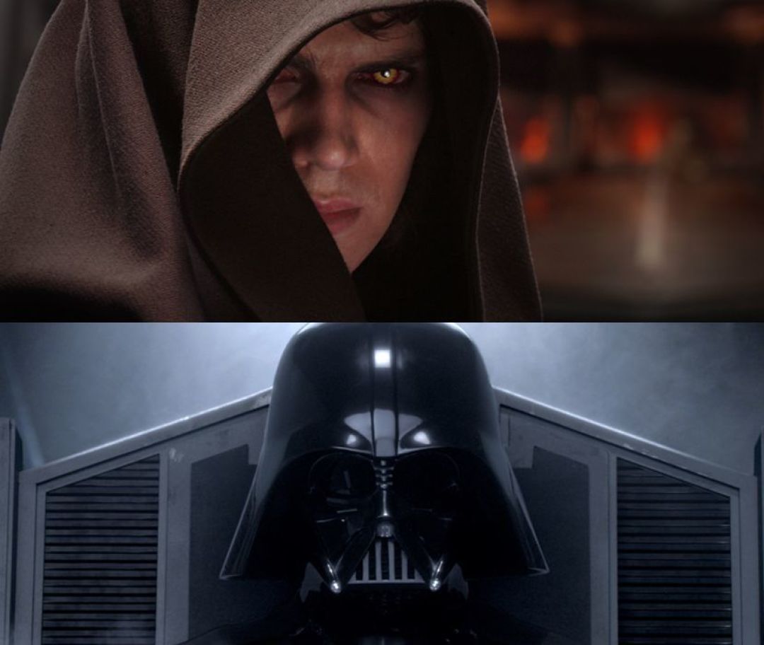 中,帕尔帕庭将阿纳金引入"黑暗面",一手创造出"黑武士"达斯·维达;本