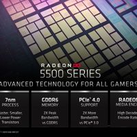 完美取代RX 580：AMD Radeon RX 5500桌面版曝光，7nm工艺大幅降低功耗