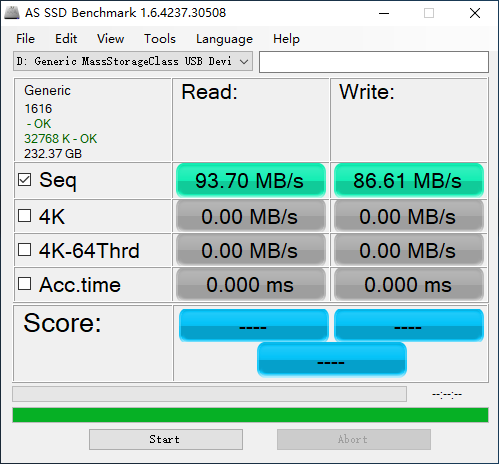 金士顿256GB SD卡基础测试