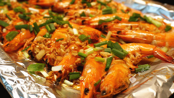跟着LEO学做菜 篇九：深夜食堂，烤箱版的蒜蓉大虾，好吃到没有朋友