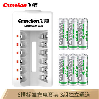 图书馆猿の飞狮 (Camelion) BC-1041 6槽充电套装 简单拆