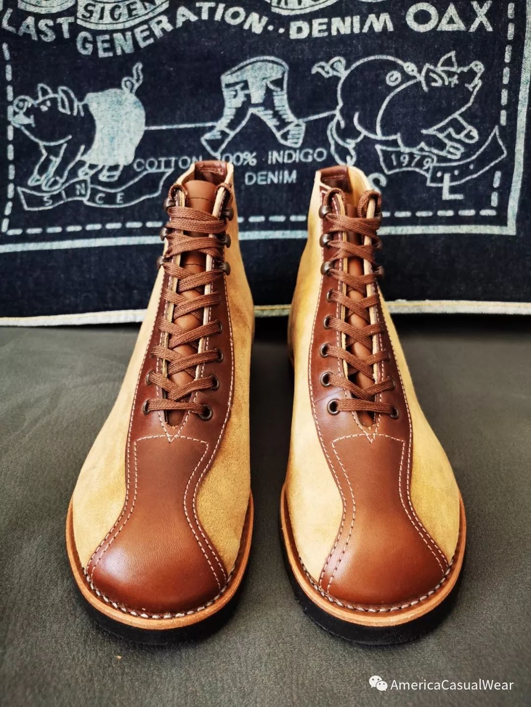 【ACW评测】不像靴子的工装靴！Red Wing 红翼1920s Outing Boots 拼色 8827