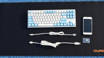 没灯玩什么键盘？可一带多的杜伽K320w多模、无线机械键盘(银轴)套装
