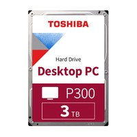 东芝(TOSHIBA)3TB64MB7200RPM台式机机械硬盘SATA接口P300系列(HDWD130)