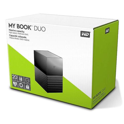 从6.4G到20T：WD 西部数据 My Book Duo 双盘位桌面移动硬盘 20TB开箱评测