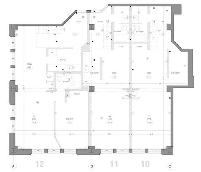设计师爆改 306㎡ LOFT ,用玻璃夹层做出 600㎡ 既视感!