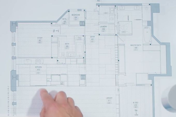 设计师爆改 306㎡ LOFT ,用玻璃夹层做出 600㎡ 既视感!