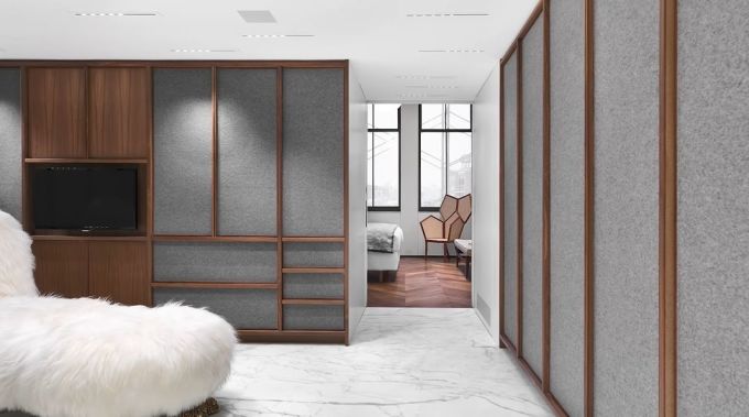 设计师爆改 306㎡ LOFT ,用玻璃夹层做出 600㎡ 既视感!