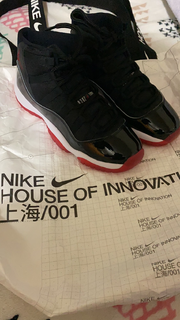 入手男女码air jordan 11黑红