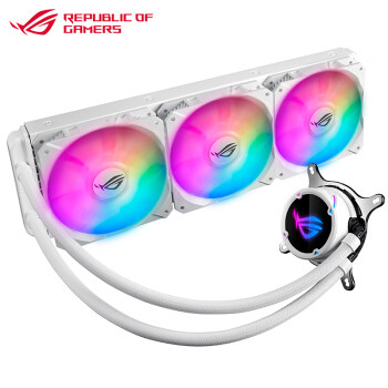 支持Aura Sync的小白龙：华硕 ROG STRIX LC RGB WE 白色纪念版水冷散热器 上架开售