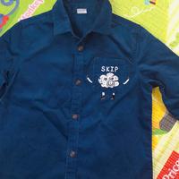 冬季囤货—巴拉巴拉韩版休闲儿童衬衫（宝蓝色，110厘米）