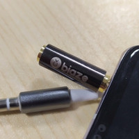 毕亚兹 2.5mm母对3.5mm公音频线转接头：保真音质 即插即用
