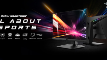 165Hz+1ms、USB-C一线通：MSI 微星发布 Optix MAG272QR 27英寸显示器