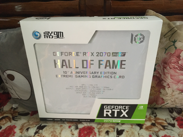 影驰RTX2070S HOF十周年限量版