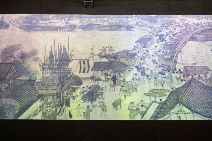 在广州塔旁的巨幅「清明上河图」,一秒穿越宋朝汴京盛世