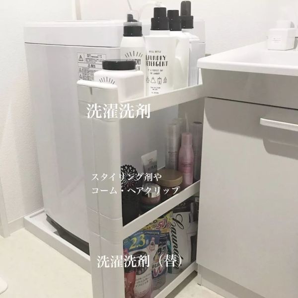 卫生间榨干收纳术,日本主妇这样做多收100件:马桶后方1㎡都用尽!