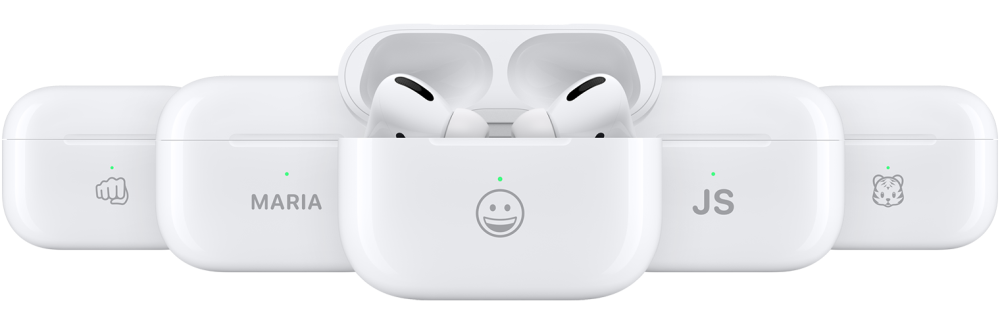 Apple 更新 AirPods 刻字服务，允许大号 emoji 表情