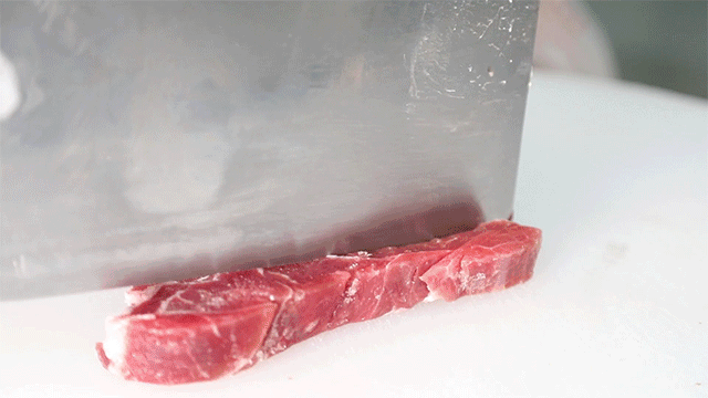 切肉接起率.gif 被西丽人私藏了3年的店,来福田啦!