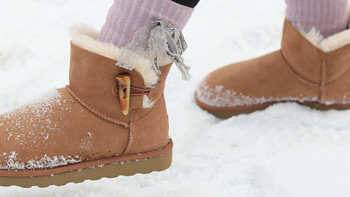 零下20度，东北体验七面羊皮毛一体雪地靴