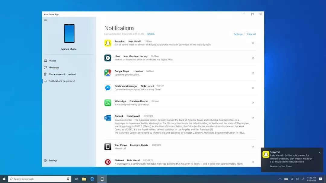 微软正在为Windows 10系统增加跨设备复制内容的新功能