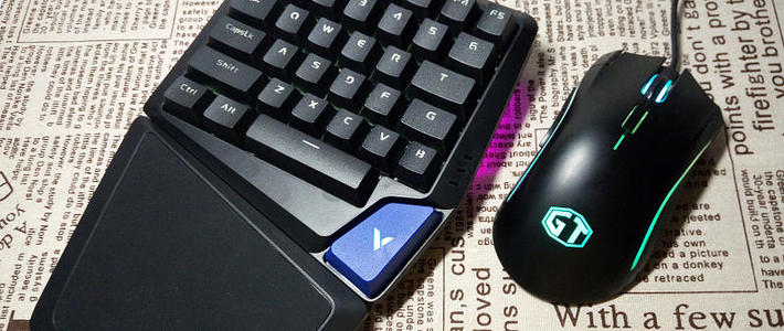 数码产品 篇四十二：为笔记本玩游戏助力，雷柏V550单手游戏机械键盘