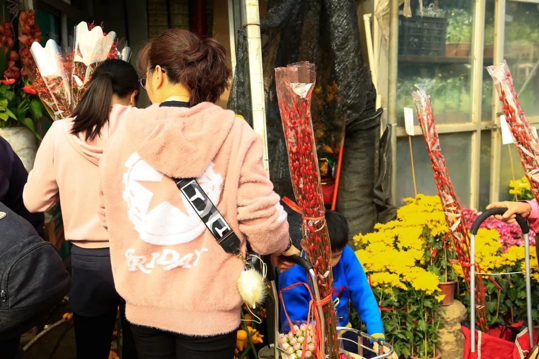 广州花市竟然卖生菜、芹菜和葱！各地新年买花，都有什么奇怪的习俗