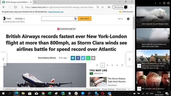 鼠标滑过尽知天下：微软推出新 Win10 新闻 APP 桌面新闻侧边栏 Project Newsbar
