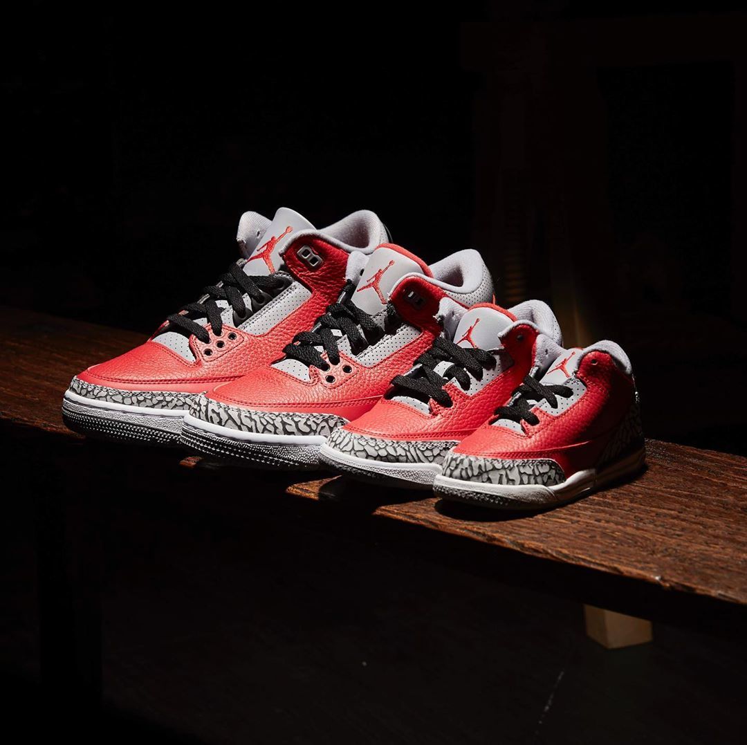 “ Red Cement” Air Jordan 3全家福尺码全明星周发布！