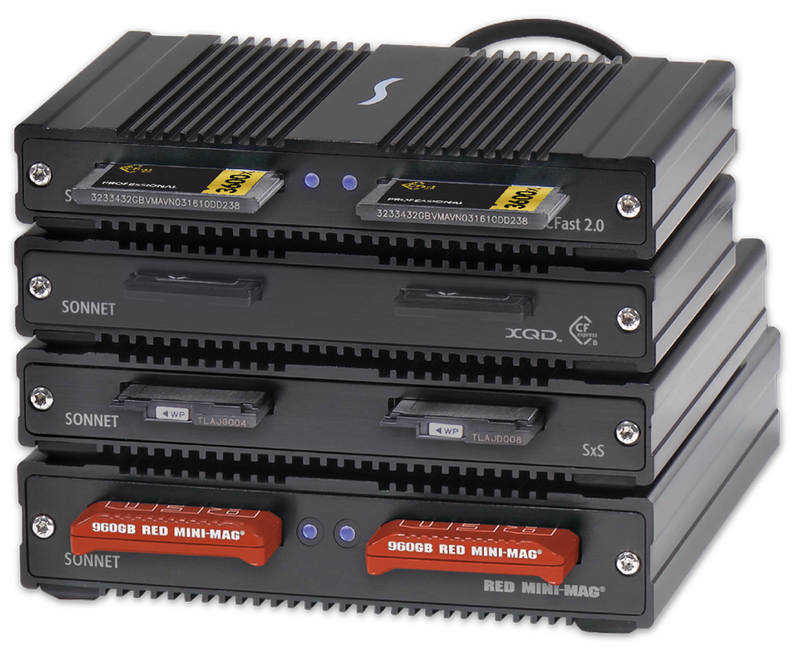 雷电3接口可串联：Sonnet 推出支持 CFexpress 和 XQD 卡的 SF3 系列读卡器