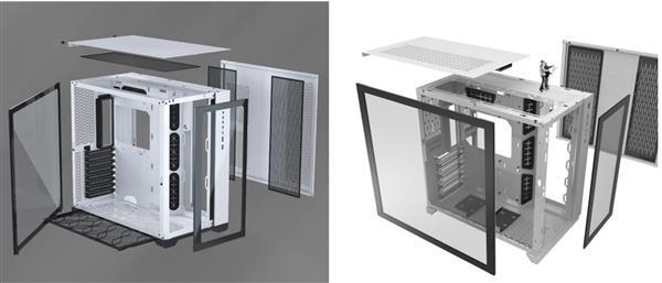 支持E-ATX ITX双系统4个360水冷：追风者推出 NEO CUBE 分腔结构双系统机箱