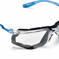 3MVirtuaCCS11872护目眼镜，可移动泡沫垫片，透明防雾镜片，有线耳塞控制系统