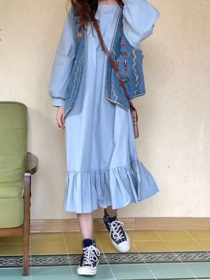 连衣裙+外套=开春王炸组合!显瘦显高巨好看!