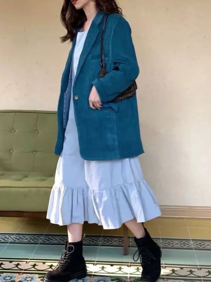 连衣裙+外套=开春王炸组合!显瘦显高巨好看!
