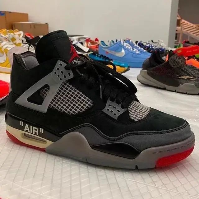 OW x AJ4 都要发售了，Virgil 艺术展中的联名鞋还远吗