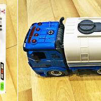 车迷宝宝喜爱的益玩品牌可DIY拆装卸惯性动力环卫队洒水车玩具晒单