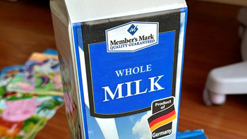 YQ时的及时采购-Member's Mark 德国进口全脂纯牛奶1L*6支 开箱晒单