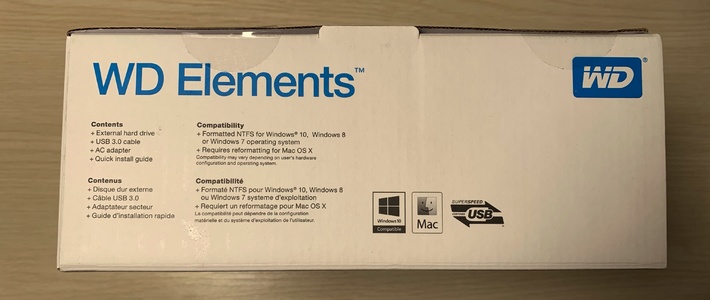 西部数据 8TB Elements 桌面硬盘拆箱