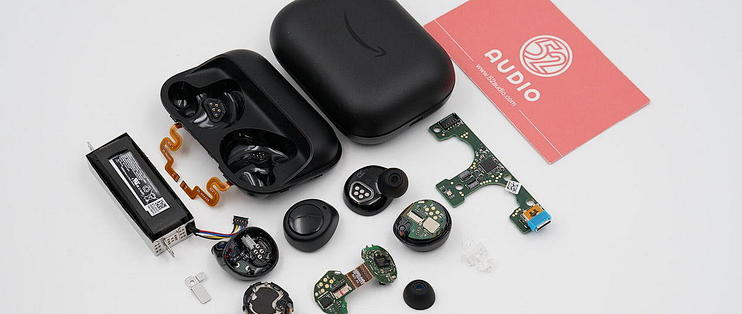 拆解报告 Amazon亚马逊echo Buds 真无线主动降噪耳机 耳机 什么值得买