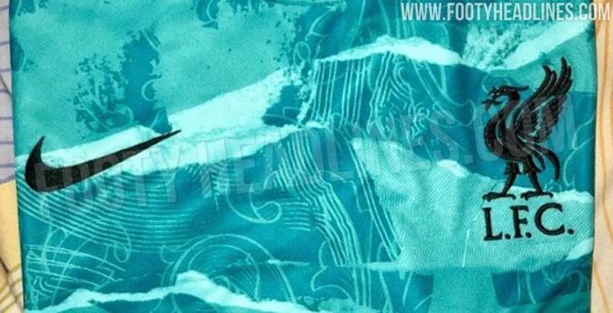 利物浦2020/21赛季客场球衣实物曝光